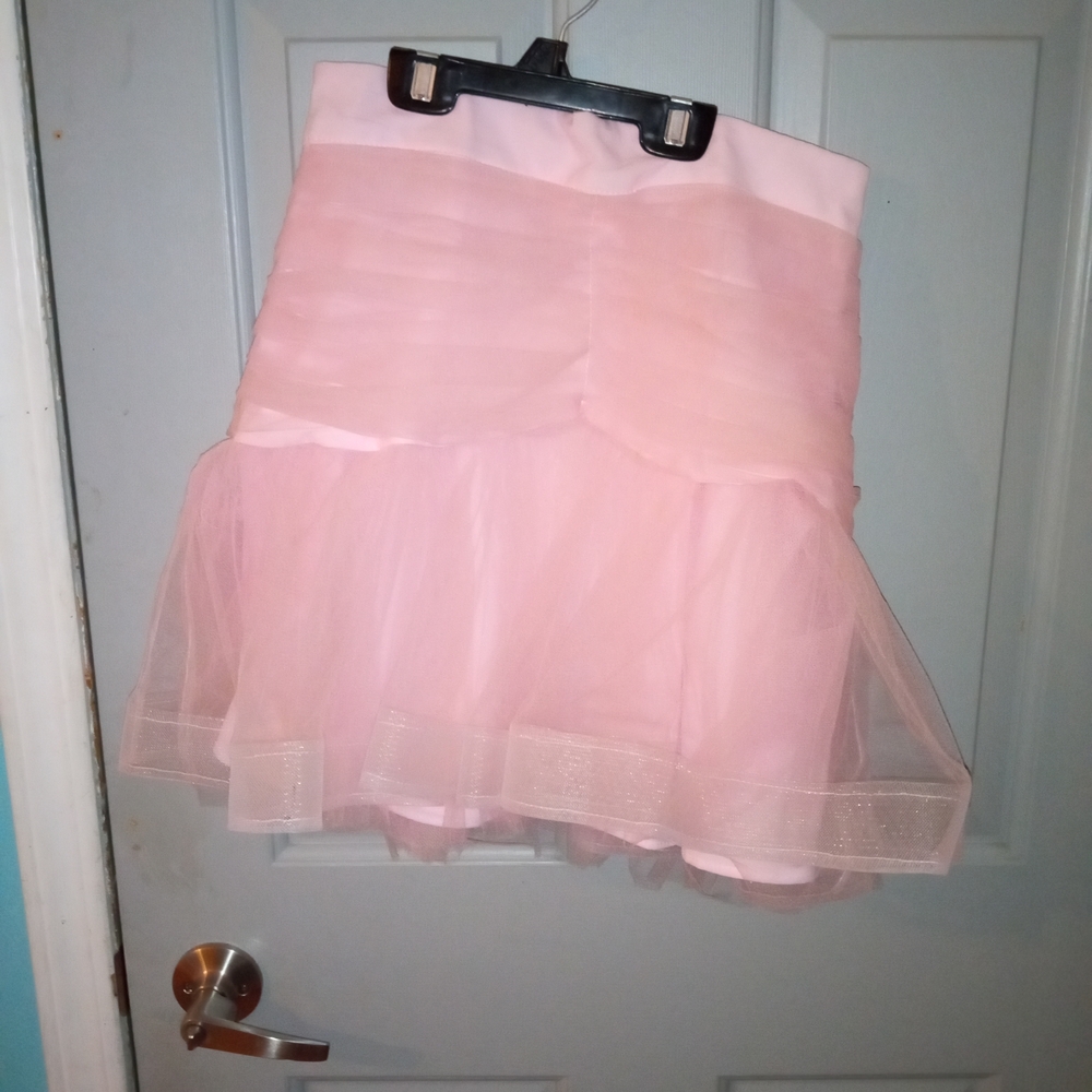 Dyspnea Peach Tulle Skirt